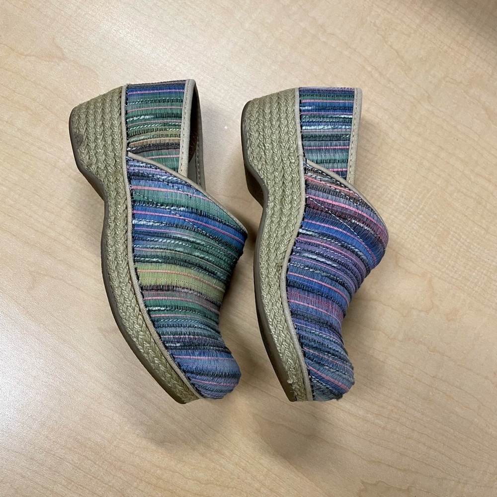 Dansko Multi-Color Woven Clogs - Picture 6 of 12